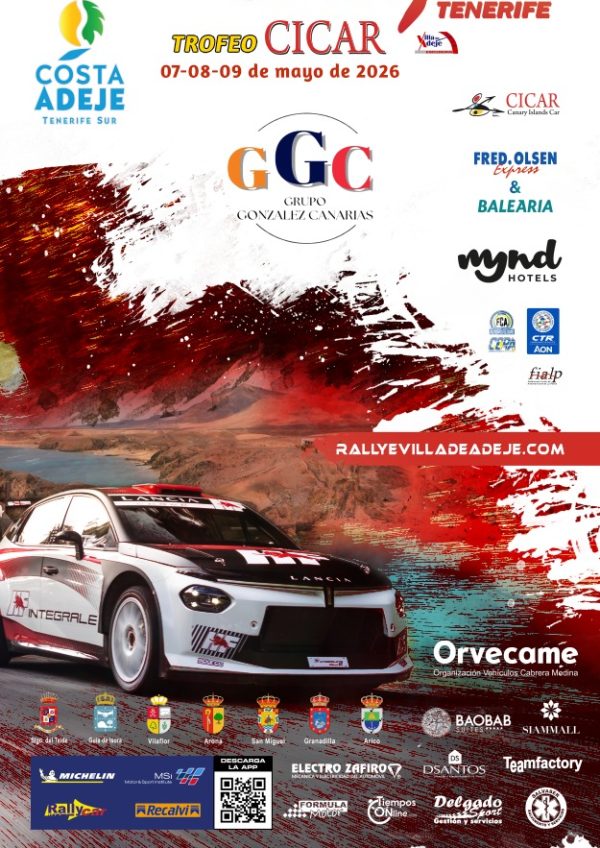 Cartel de 35º Rallye Internacional Villa de Adeje Tenerife