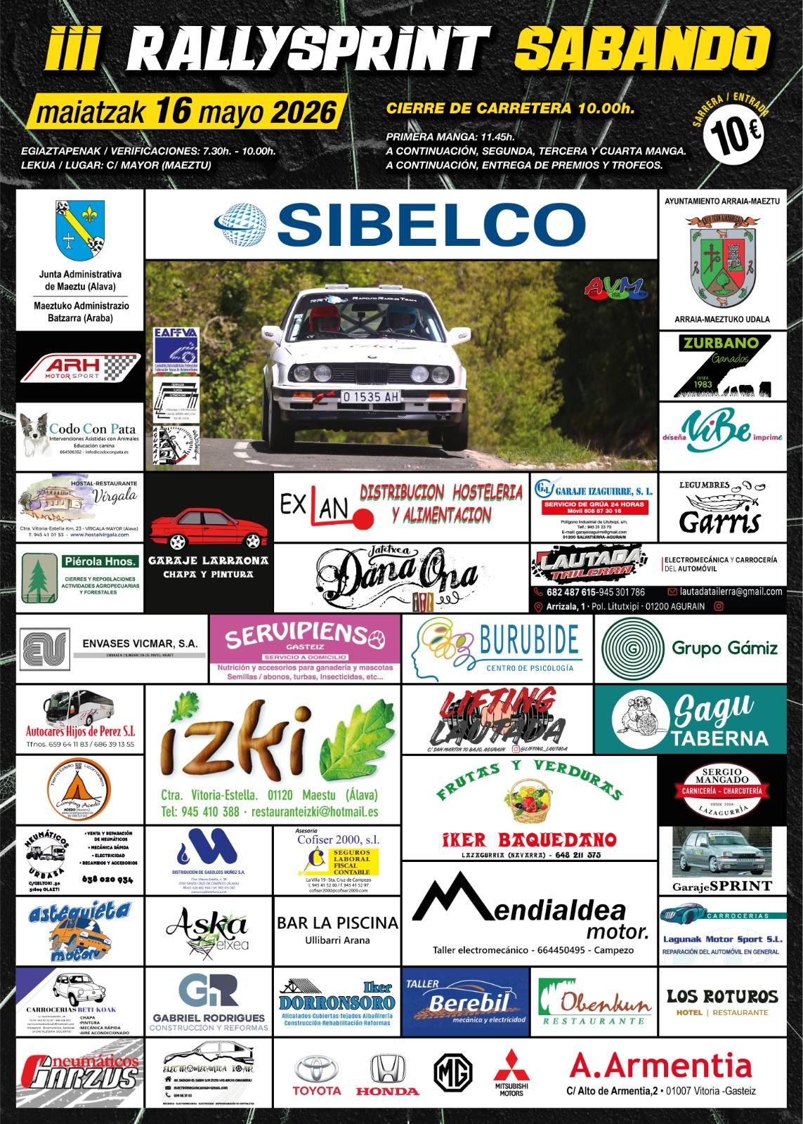 Cartel de 3º Rallysprint Sabando