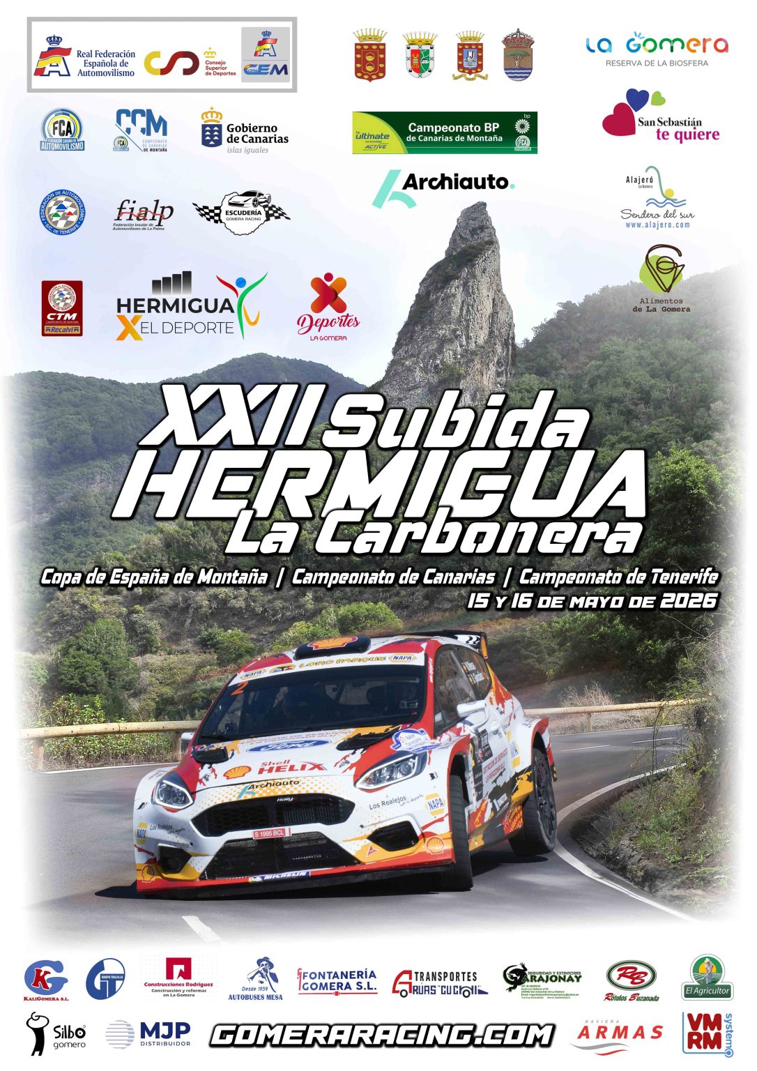 Cartel de XXII Subida Hermigua La Carbonera