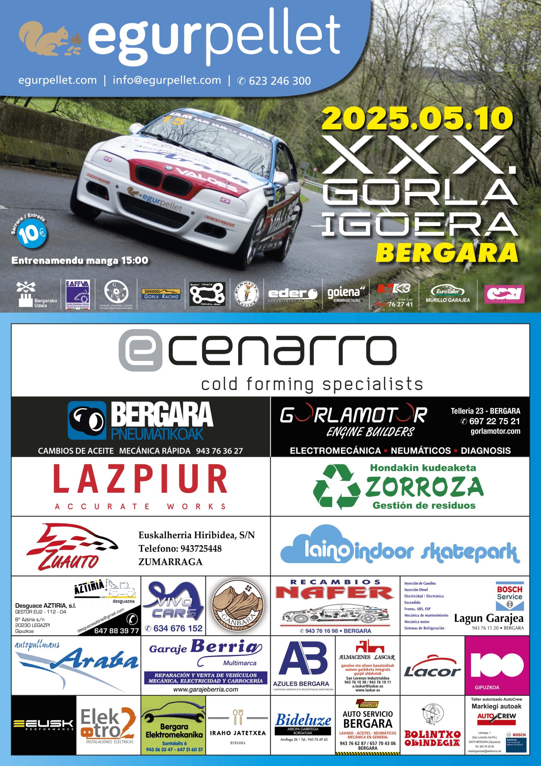 Cartel de Subida a Gorla