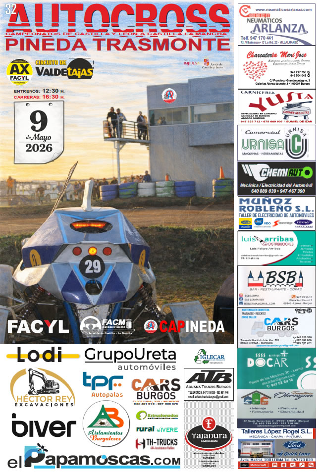 Cartel de 32 Autocross Pineda Trasmonte